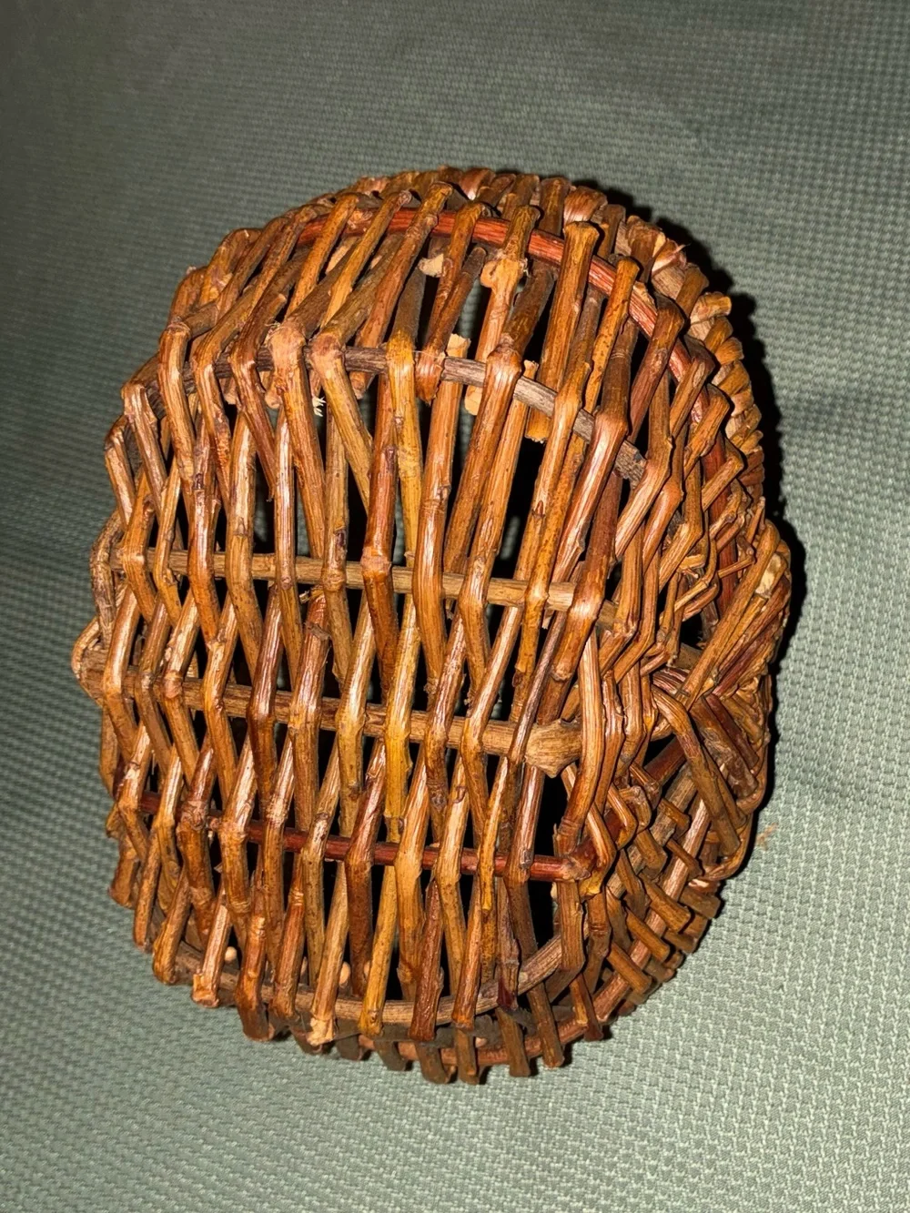 Small Decorative Wicker Basket with Handle